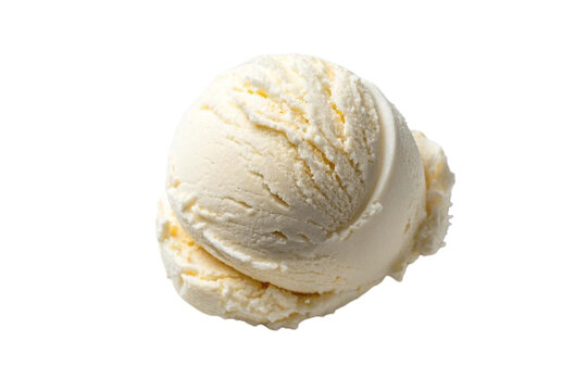 isolated scoop of ice cream, ice cream flakes, vanilla ice cream