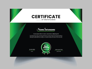certificate clean exclusive design sample