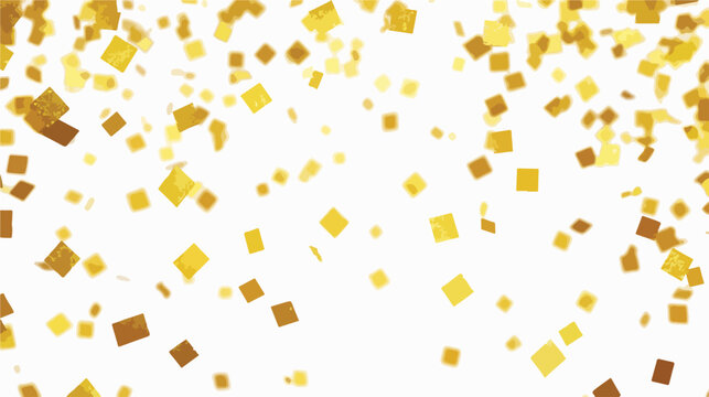 Fundo de celebra&ccedil;&atilde;o com confetes dourados caindo, perfeito para festas e eventos especiais.