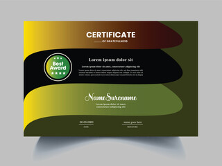 certificate clean exclusive design sample