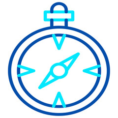 A vector compass icon showing the cardinal directions symbolizes leadership, strategy, and finding one's way during complex missions