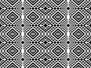 Ethnic seamless, Native patterns with simple shapes. Tribal and ethnic fabrics. Simple geometric pattern elements are best used in design, textile printing.