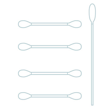 綿棒のイラスト素材