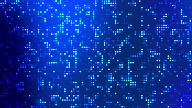 Abstract blue pattern resembling digital code or water. Suitable for tech or aquatic designs, backgrounds, print materials, and web graphics.