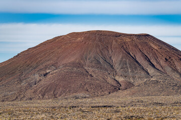 Cima volcanic field. Kelbaker Road, Mojave National Preserve. San Bernardino County, California. Mojave Desert / Basin and Range Province. Cinder Cone, Scoria Cone 