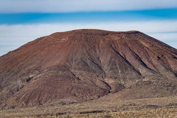 Cima volcanic field. Kelbaker Road, Mojave National Preserve. San Bernardino County, California. Mojave Desert / Basin and Range Province. Cinder Cone, Scoria Cone 