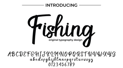 Fishing - Elegant Script Font for Smooth Handwritten Design and Creative Typography