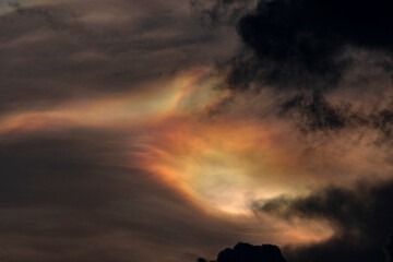 Aurora-like Evening Sky Over Kolkata