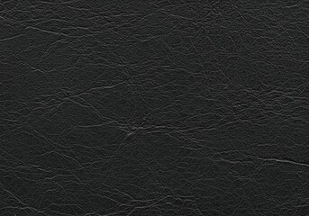 Close-Up Macro Detail of Dark Faux Leather or Vinyl Material Surface