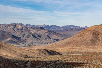 Charlie Brown Outcrop. Cutting or Cut (earthworks). Shoshone in Inyo County, California geology.
