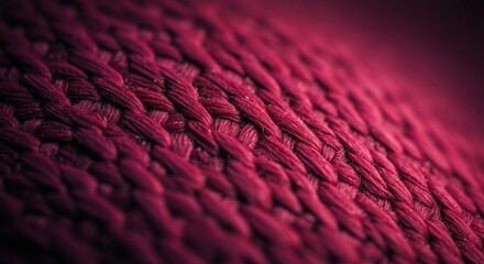 Close-up of intricate woven fabric, showcasing detailed repetitive patterns and a palpable, soft surface texture, perfect for backgrounds ,yarn ,craft ,geometric