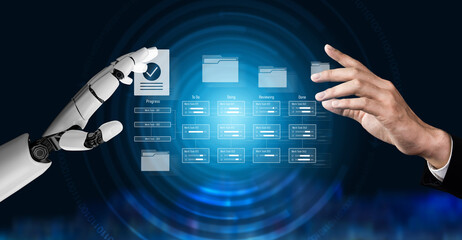 AI enhances task workflow management with real-time progress tracking, status visualization, and automated updates to optimize productivity and team coordination Vouch