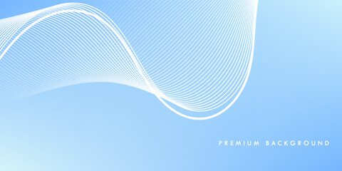 Minimalist blue background with elegant white flowing lines. Soft gradient and smooth curves create a clean, modern, and calming visual ideal for tech, corporate, or wellness themes.