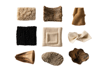 a collection of different items that are on a white surface