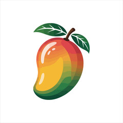 green mango vector icon