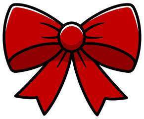 red ribbon bow