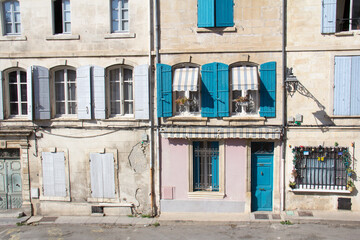 House facade in Arles, Provence-Alpes-C&ocirc;te d'Azur, France