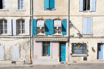 House facade in Arles, Provence-Alpes-C&ocirc;te d'Azur, France