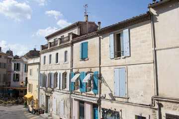 House facade in Arles, Provence-Alpes-C&ocirc;te d'Azur, France