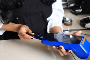 Credit Card Payment Concept with EDC Machine