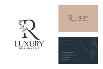 Modern Luxury Brand Logo and Business Card Design