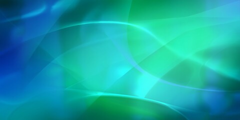 A Mesmerizing Blend of Blue and Green Waves Creating a Calming and Ethereal Atmosphere for Artistic Expression