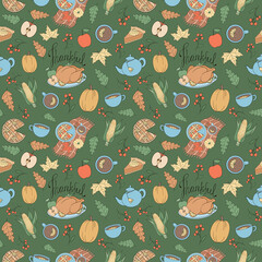 Thanksgiving seamless pattern