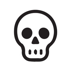 skull isolated on white