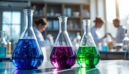 Scientists are Conducting Experiment Using Ppipette in Laboratory.