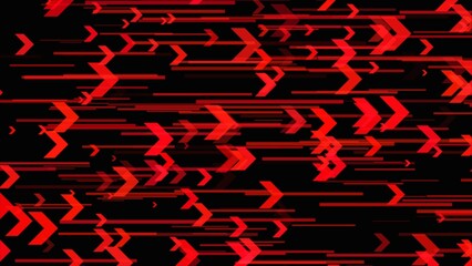 4K Abstract Arrows Going to Right, Loopable Animation, Gradient Background