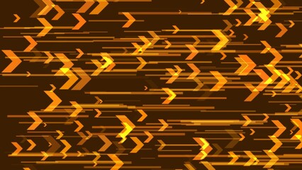 4K Abstract Arrows Going to Right, Loopable Animation, Gradient Background
