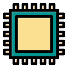 processor chip icon