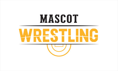 Wrestling Logo SVG &ndash; Motivational Mat Phrase Graphic
