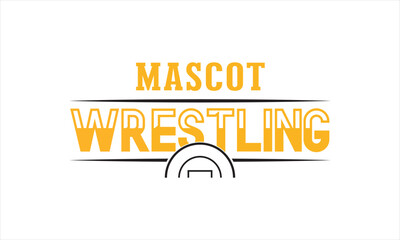 Wrestling Logo SVG &ndash; Motivational Mat Phrase Graphic