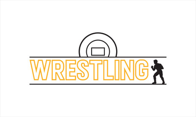 Wrestling Logo SVG &ndash; Motivational Mat Phrase Graphic