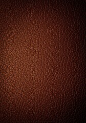 Fototapeta premium Deep, reddish-brown leather texture, showcasing a pebbled grain and warm tones. This rugged surface suggests a classic, athletic feel ,deep brown ,performance ,sports