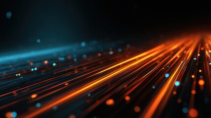 Futuristic Abstract Technology Background with Light and Color Effects