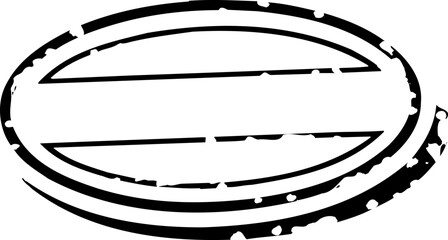 Oval Label Stamp