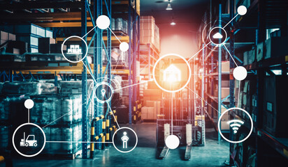 Smart warehouse management system with innovative internet of things technology to identify package...