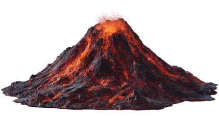 red volcano