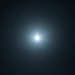 Bright full moon shining in night sky