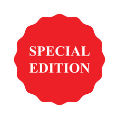 special edition tag label icon vector