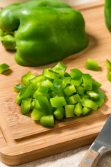 Organic Diced Green Bell Peppers