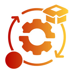 Revolutionary Change Transition icon from the Personal Growth icon collection (Glyph Gradient Style)