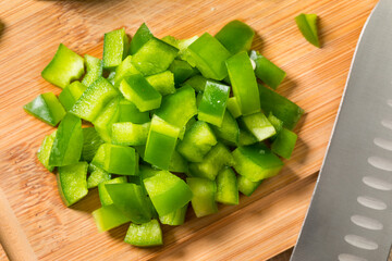 Organic Diced Green Bell Peppers