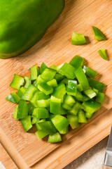 Organic Diced Green Bell Peppers