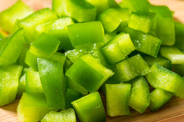 Organic Diced Green Bell Peppers