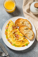 Homemade Denver Omelette with Ham Cheese