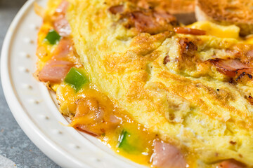 Homemade Denver Omelette with Ham Cheese