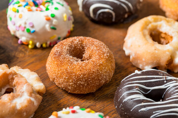 Homemade Sweet Mini Gourmet Donuts
